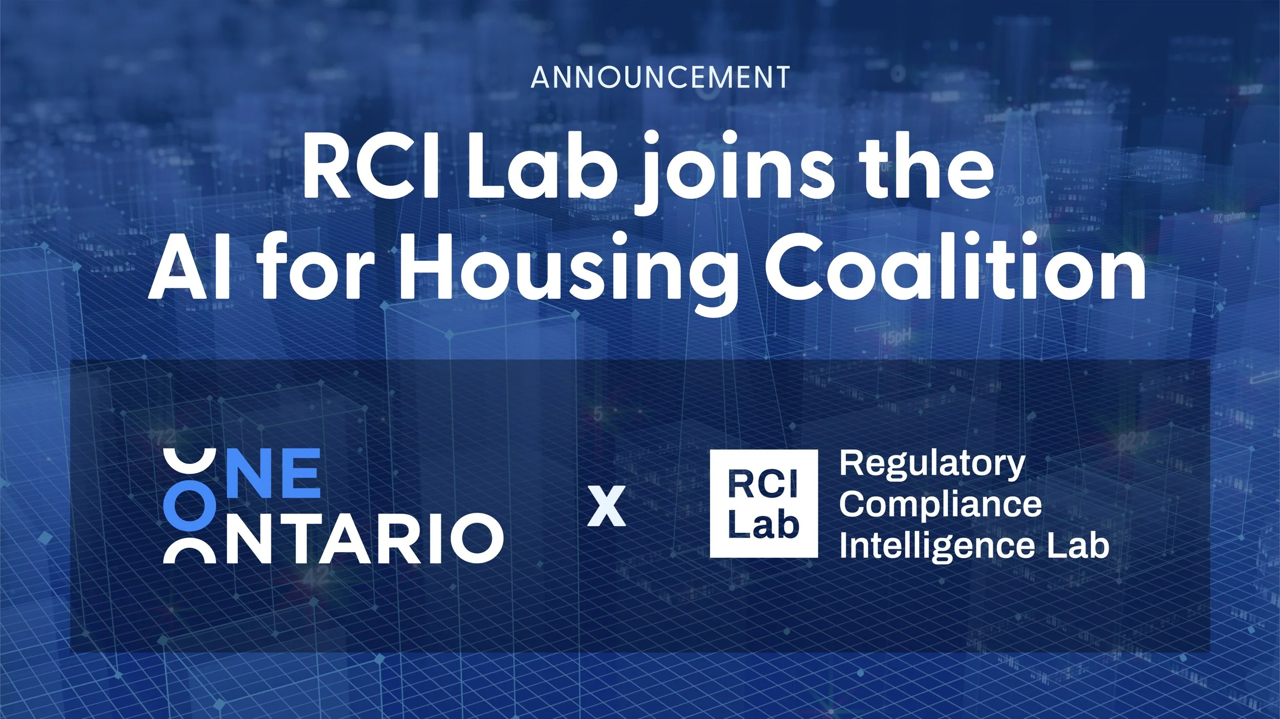 RCI Lab joins One Ontario coalition as regulatory intelligence partner for province-wide AI-enabled permitting platform