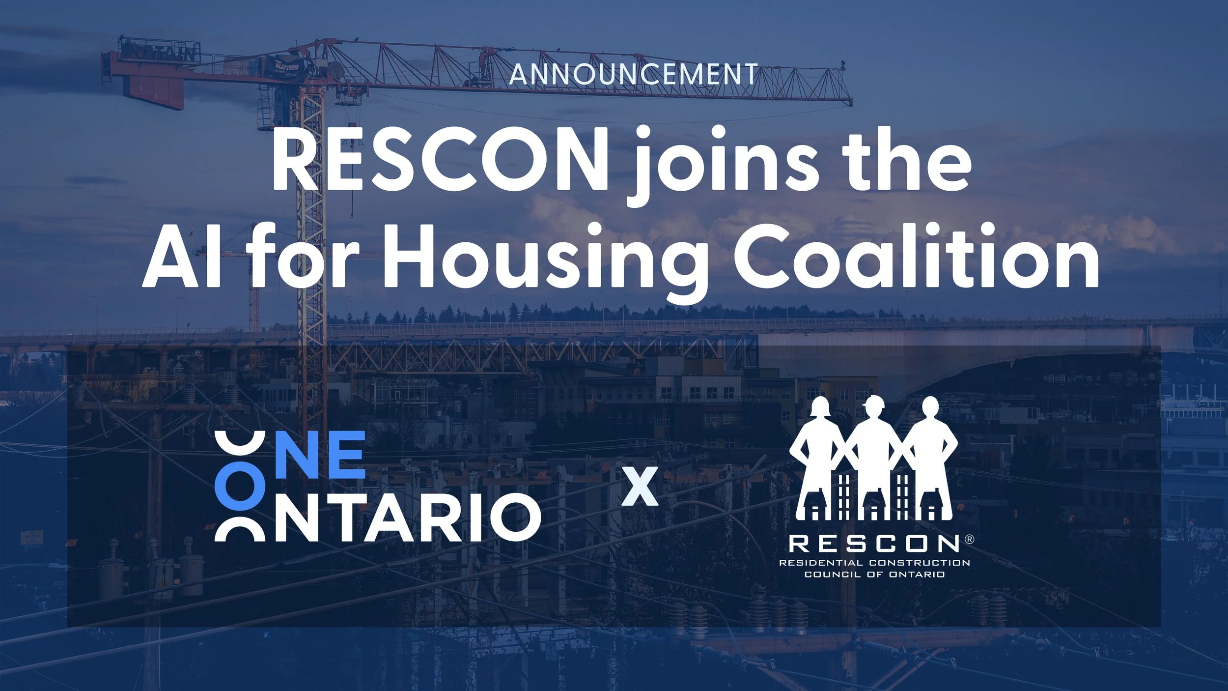 RESCON joins One Ontario coalition as development partner for province-wide AI-enabled permitting platform