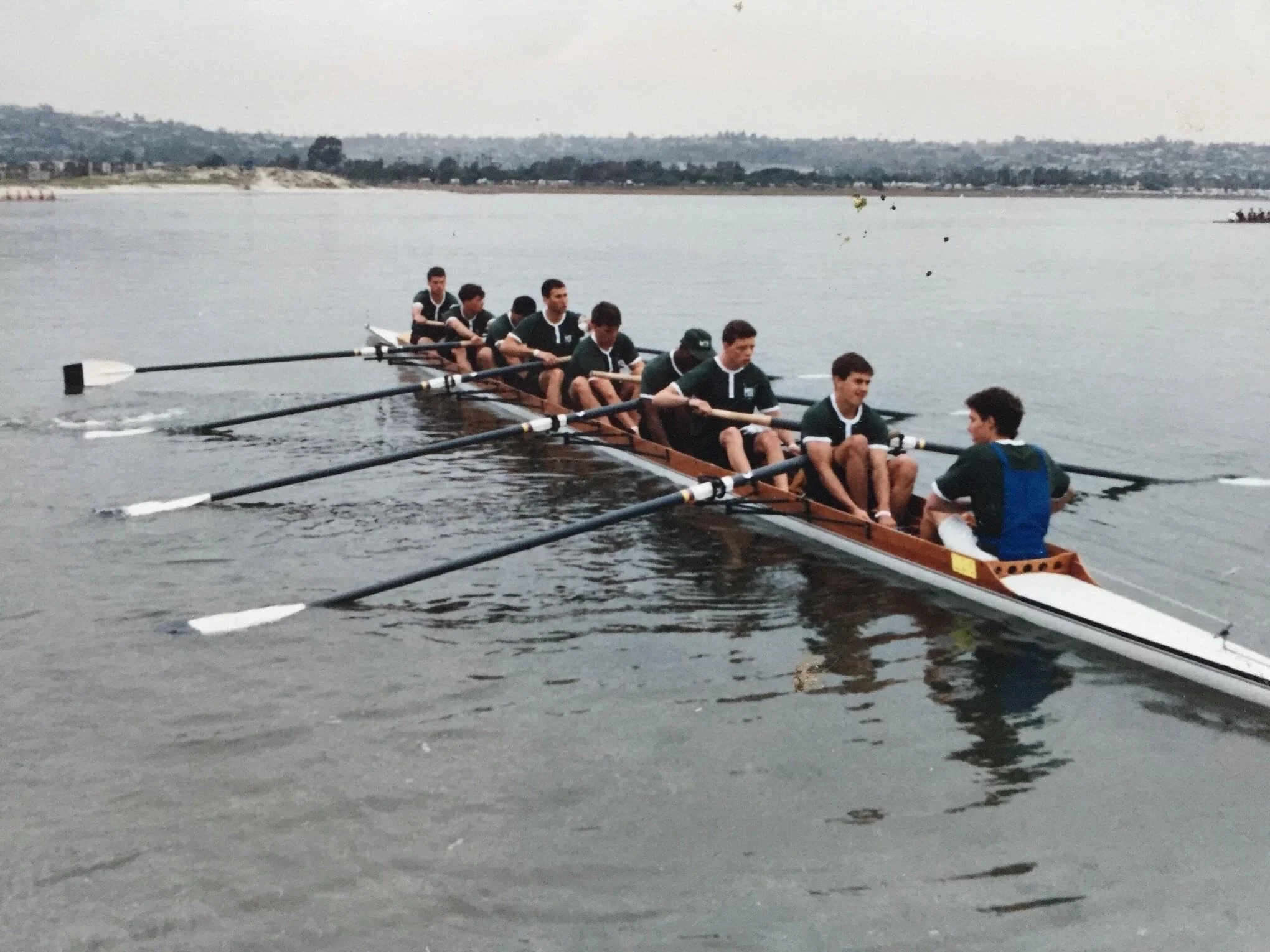  Matt in stroke seat at Michigan State University in the early 1990s. 