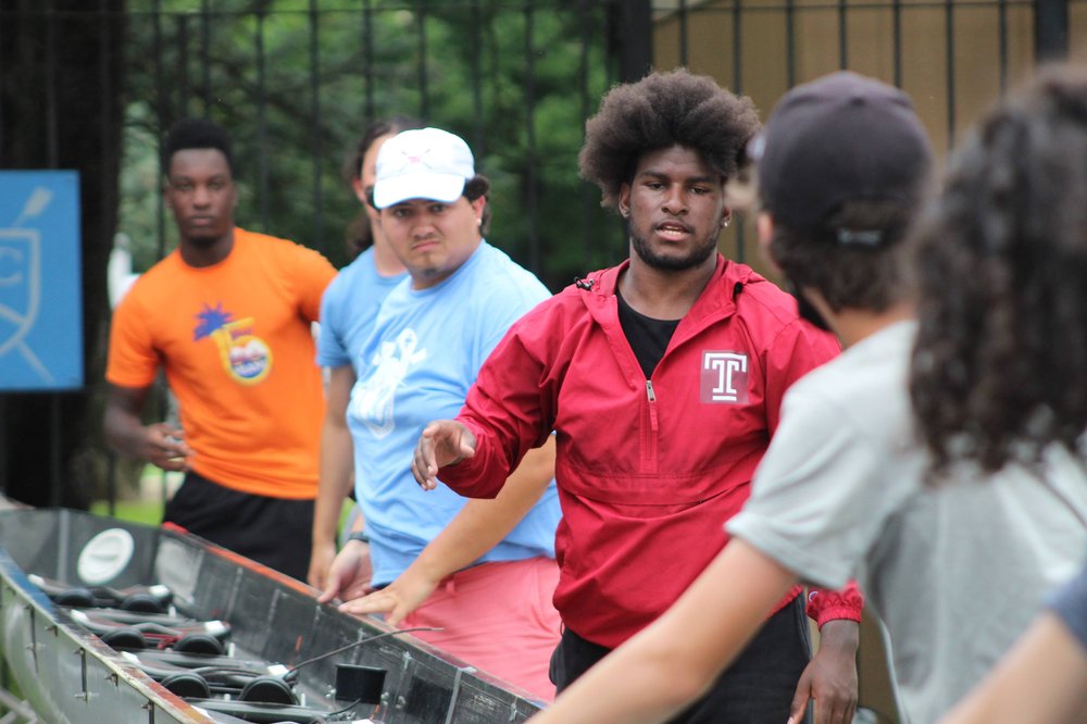  Myi Harte (R) is a PCR alum, assistant varsity men's coach, and boatyard assistant. 