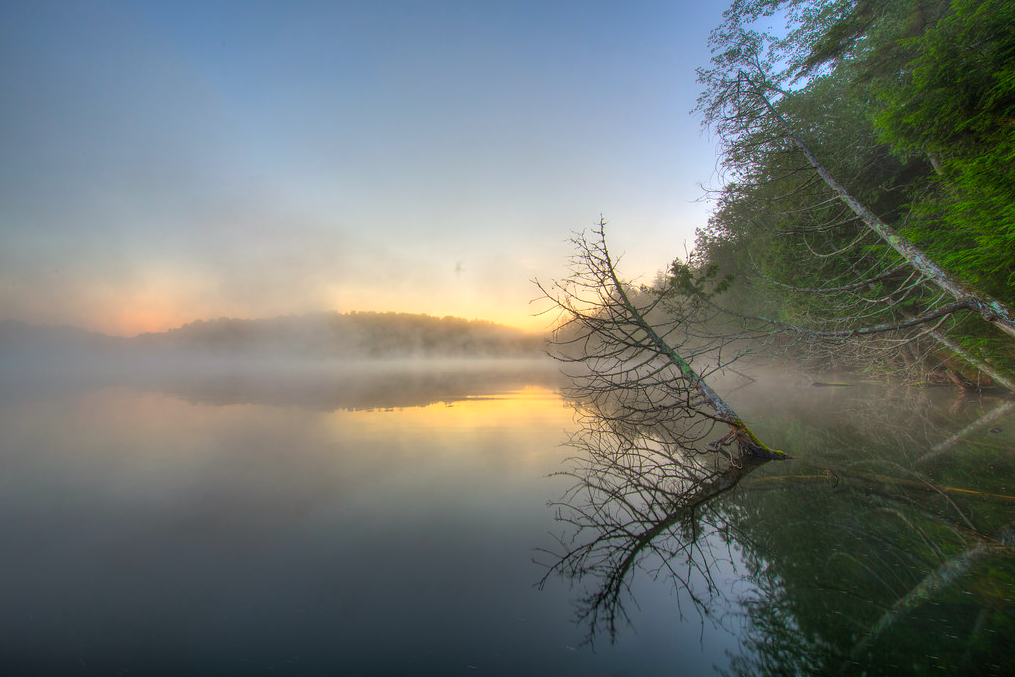  Great Hosmer Pond, home to Craftsbury Rowing Center, and testing grounds for Concept2 oars.  