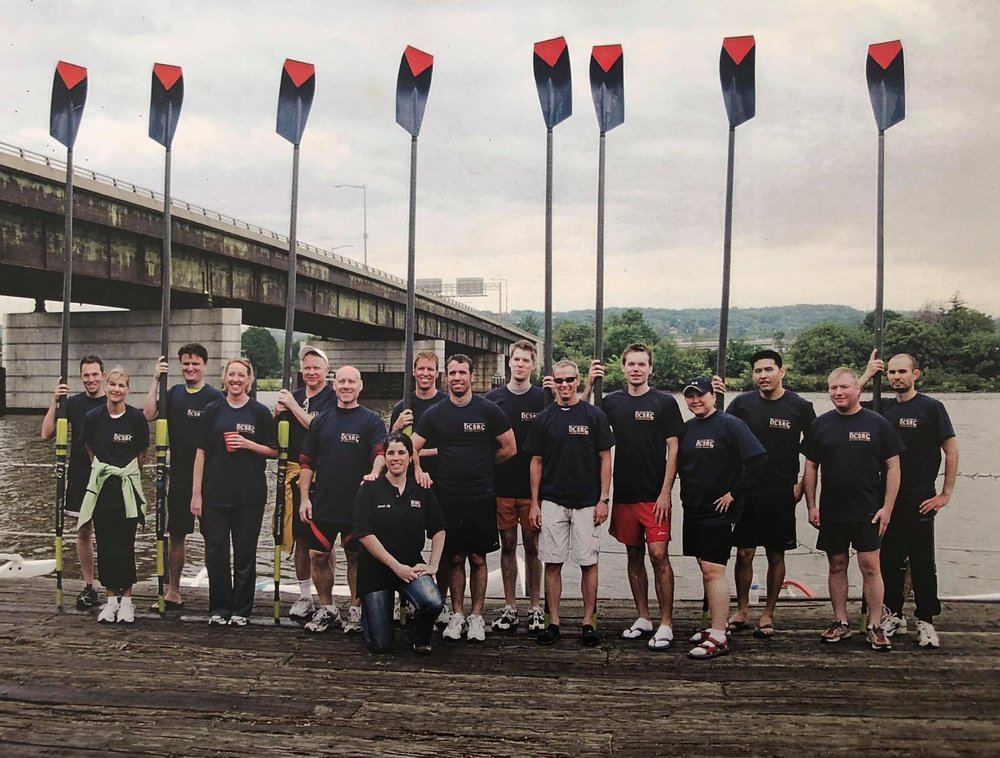  DC Strokes novices show off the team blades in 2008. 