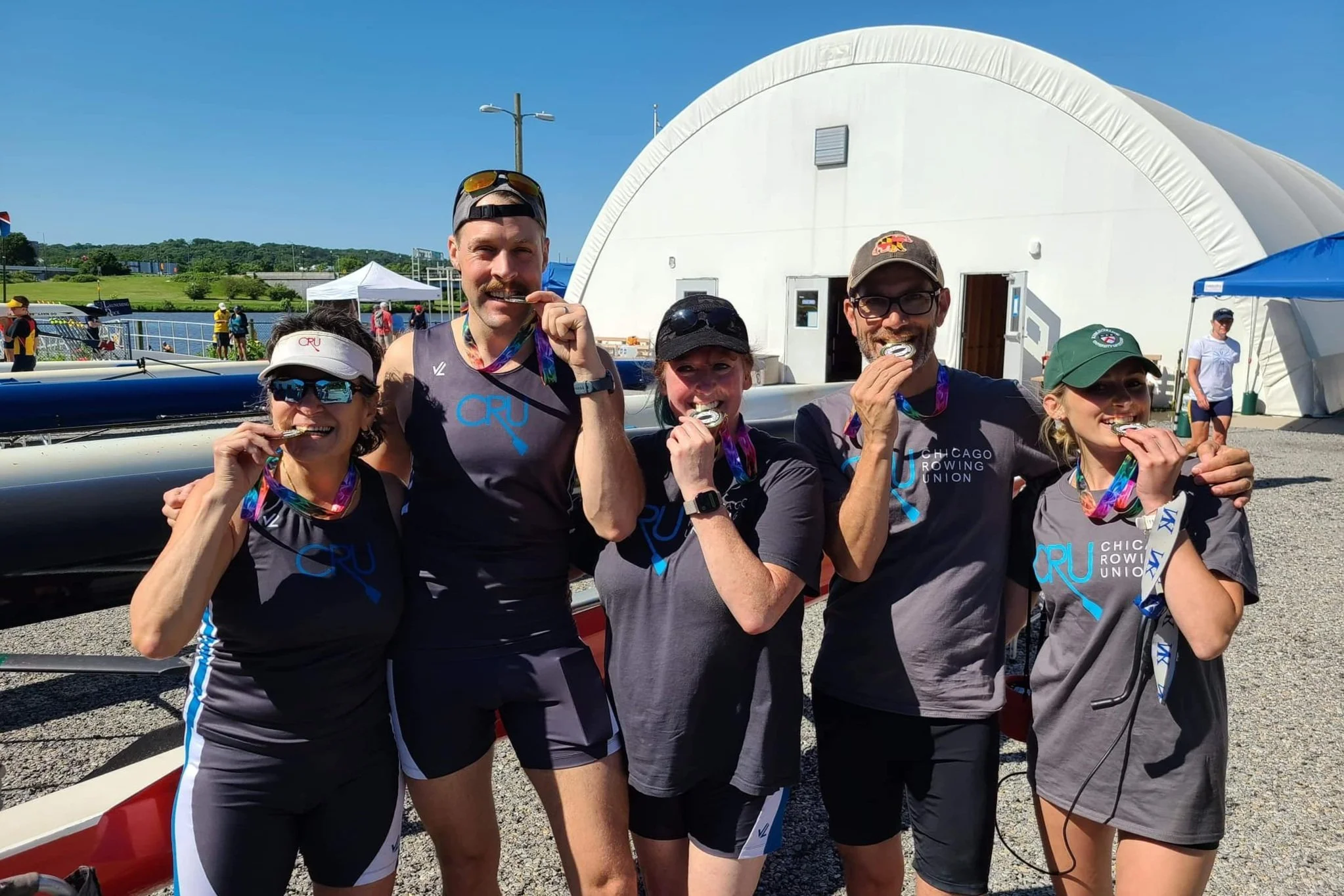  CRU members celebrate at Stonewall Regatta in Washington, D.C., hosted by LGBT+ club DC Strokes. 