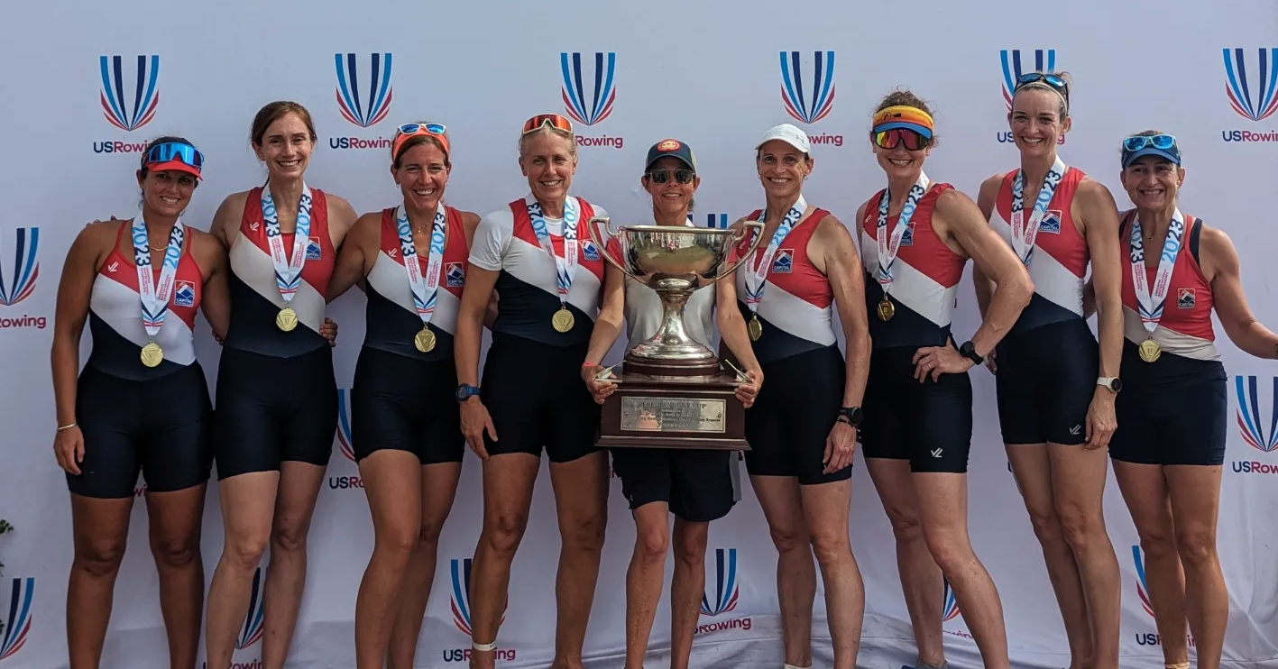  In 2023, her first season rowing, Gilmore found success with Capital Rowing Club’s competitive women’s program. 