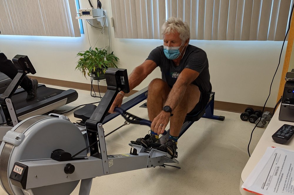  Peter Kermond spent weeks in cardiac rehab at the hospital after his 2022 heart attack. 