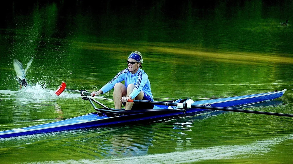  Kris may have won Olympic gold in a W8+, but says she now prefers sculling. 