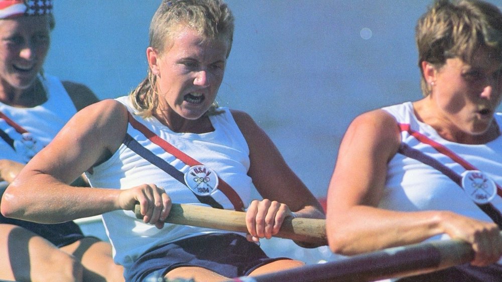  On the way to Olympic gold in 1984. The team turned down an offer of unisuits – something they'd never worn before. 