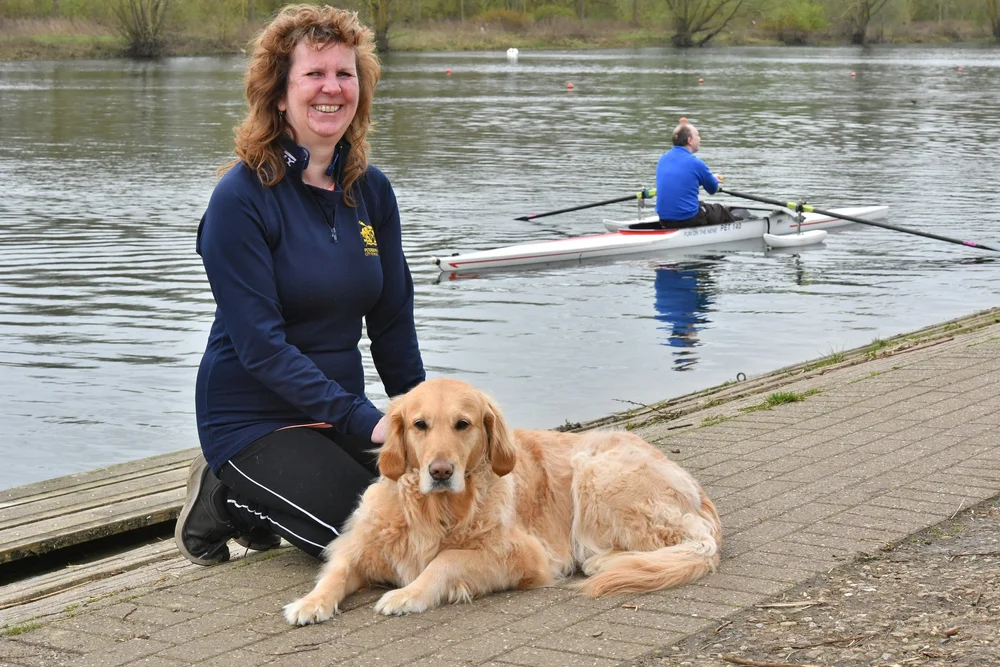 Kate says "I wouldn't change my guide dog every week," so she appreciates the years-long relationship she has with her coach/navigator Pete Forrest.
