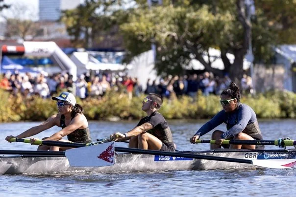  XULA coach Chloe Jobin rowed in Rowing in Color ‘s all Black Women's 8+ at the Head of the Charles in 2024. 