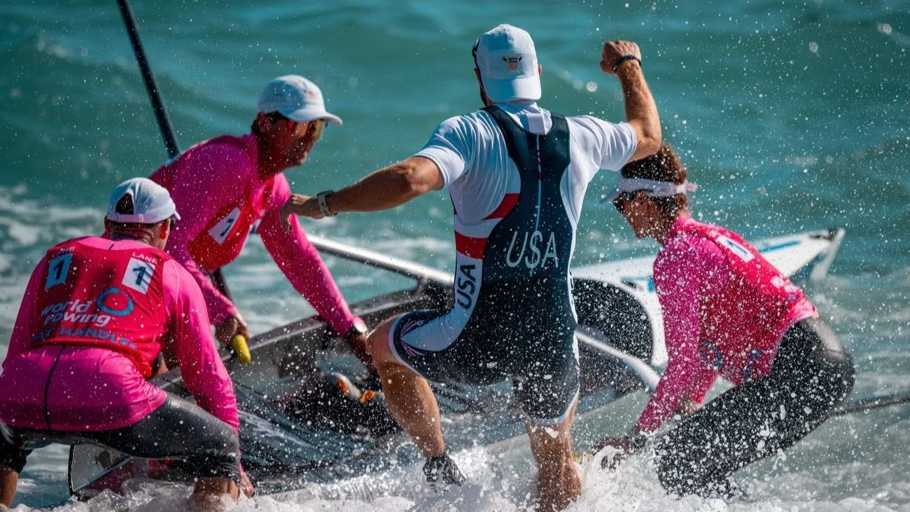 Cara made the move to coastal rowing, racing the CW4x+ at the 2023 and 2024 World Rowing Coastal Championships. Most recently she's been hands on as a boat handler for Team USA.