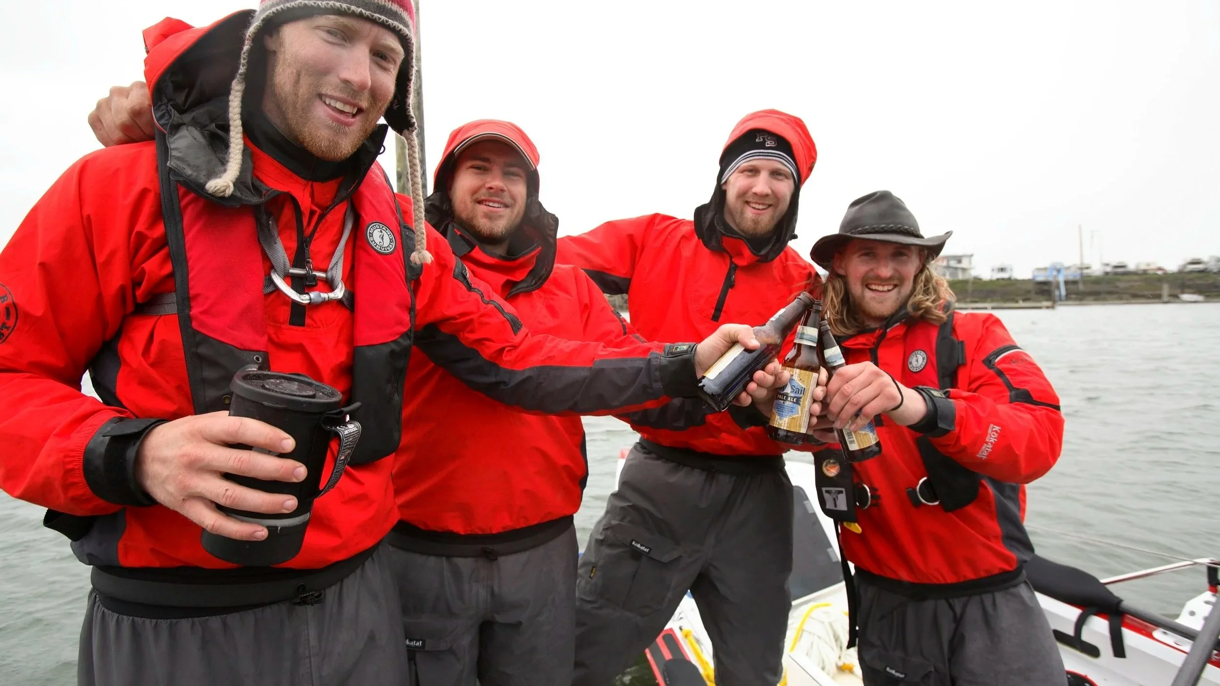 OAR Northwest after their first training row in early 2006.  "After this moment it felt like we had a chance."