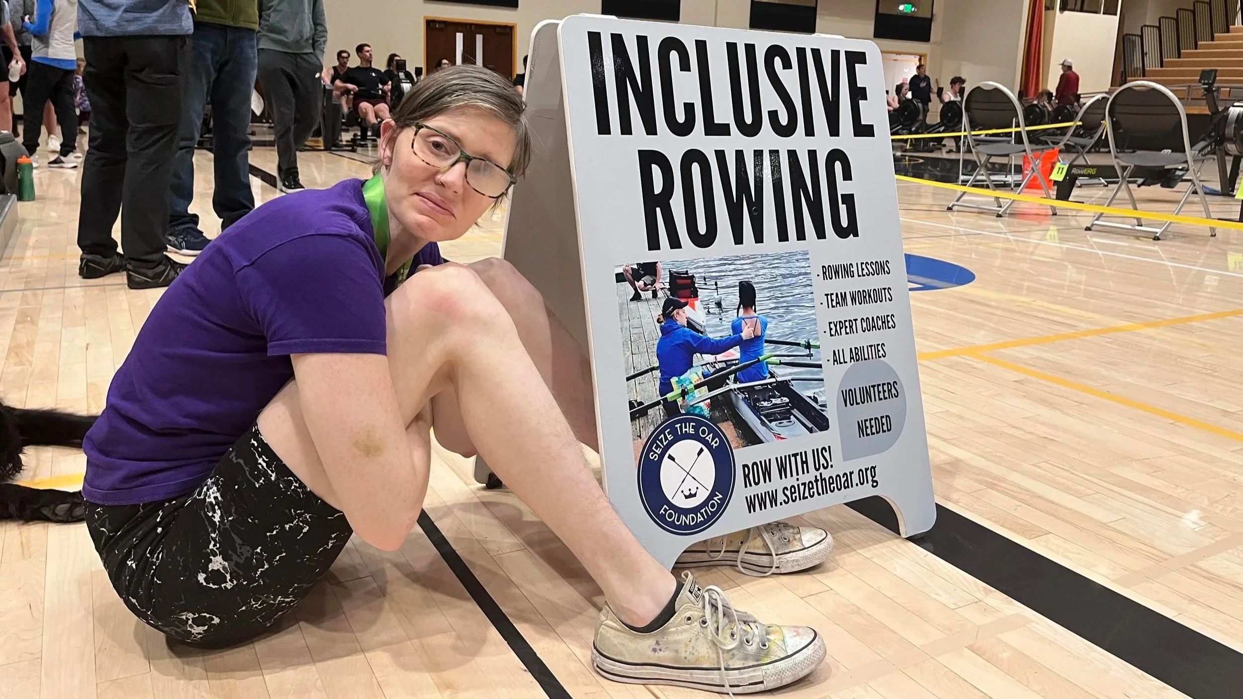  Katie Weber joined Seize the Oar in 2021, seeking a way back into sport. 