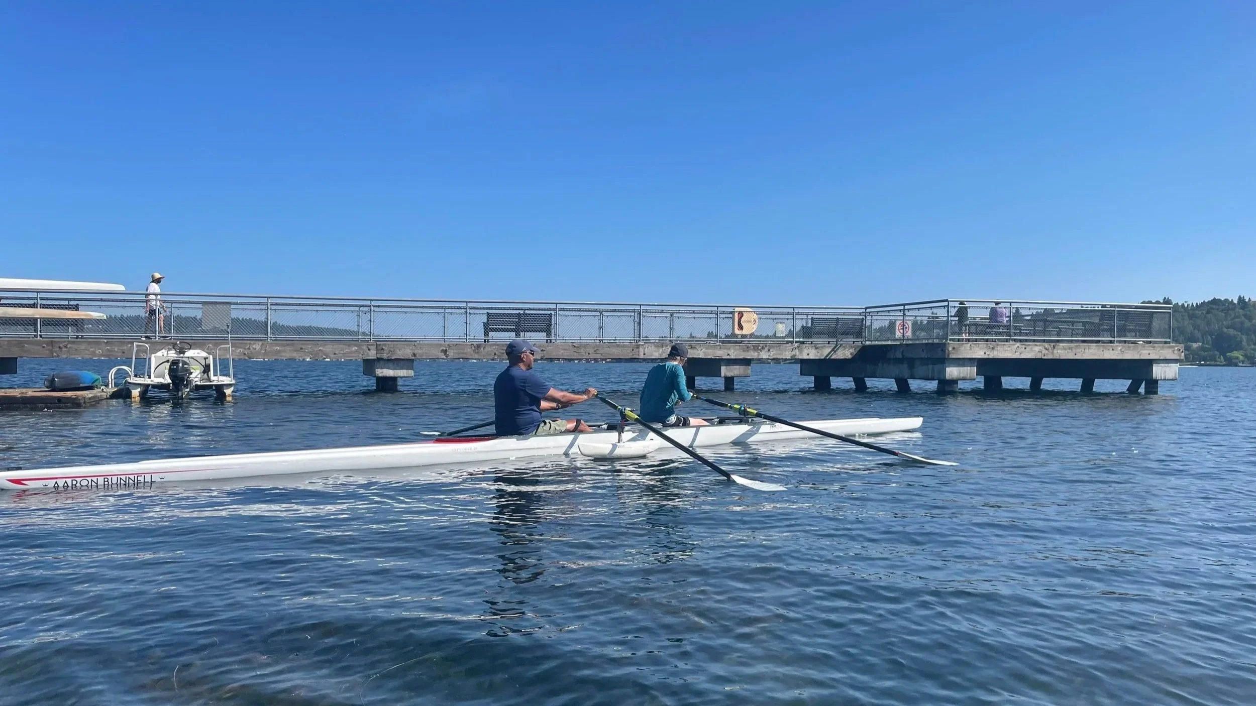  Katie hits the water with Seize the Oar. 