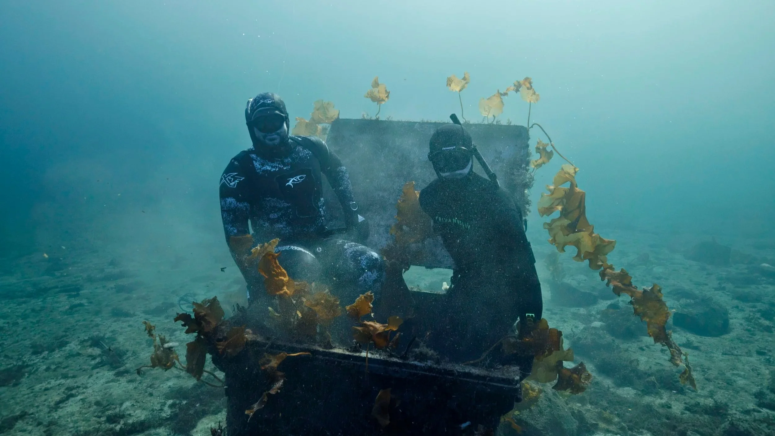 Martin's non-profit organization Rewild Norway cleans up lost fishing gear and marine litter.