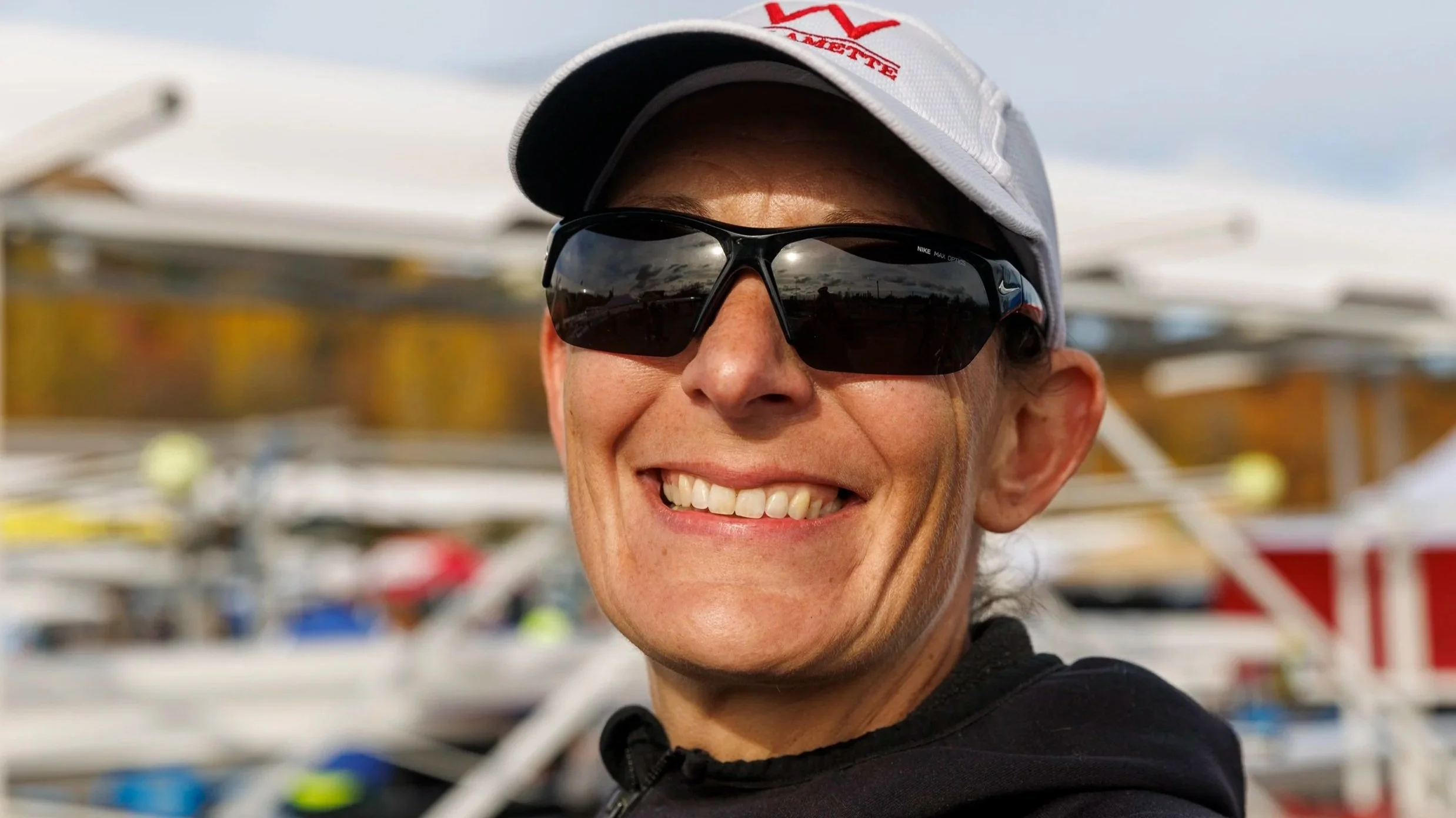  Jenny Withycombe, captain of the women’s team at Willamette Rowing Club, like rowing long distances and set a course record rowing around Squaxin Island in 2025. 