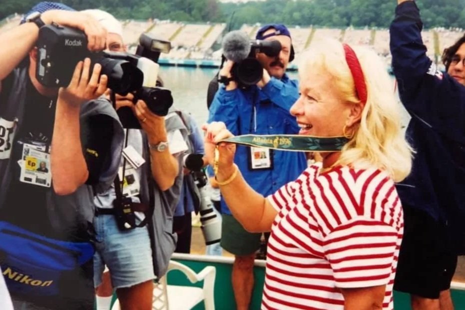  Xeno’s Mom was on hand to watch him win M1x gold at the 1996 Olympics, four years after losing his dad. 