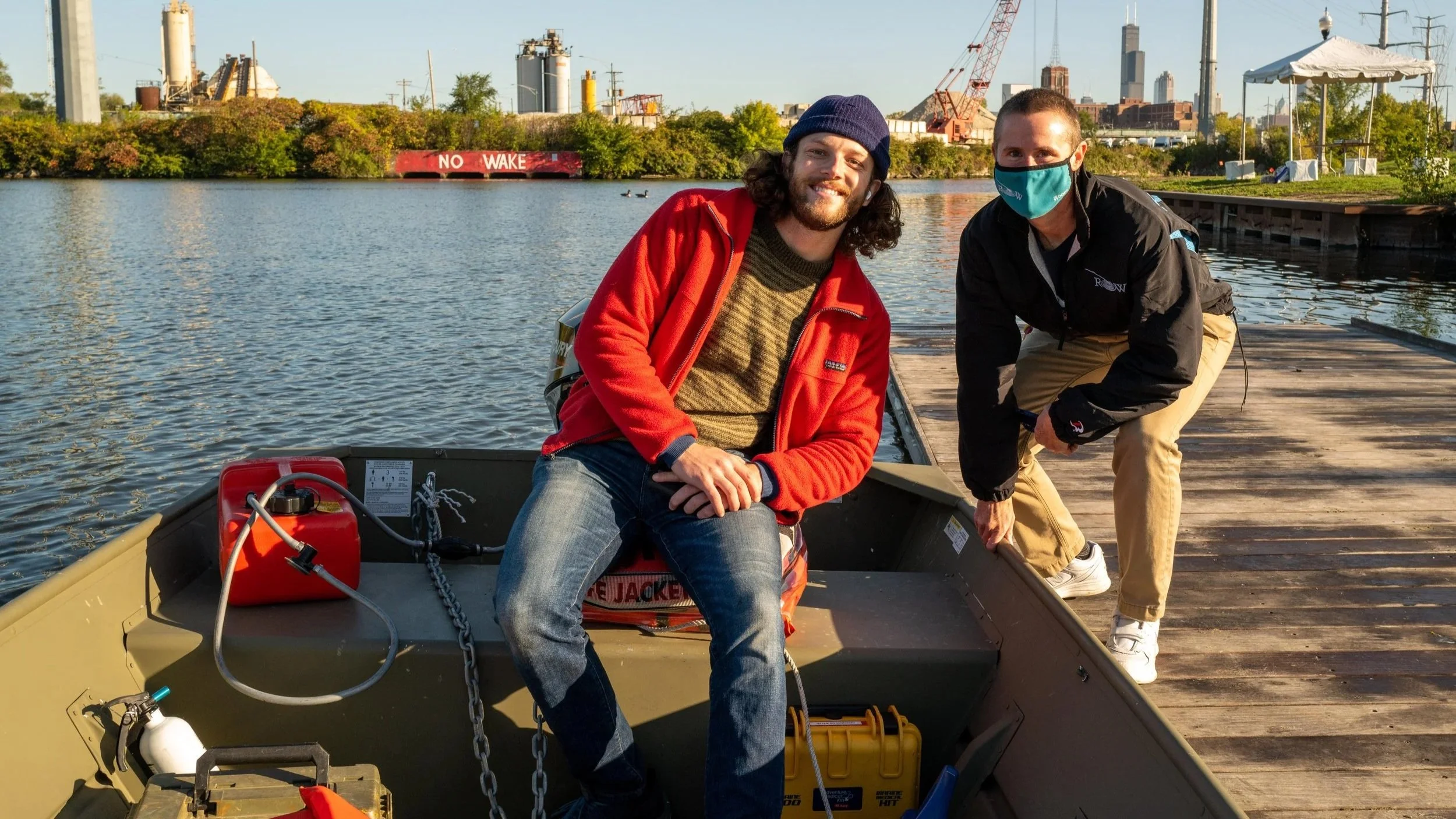 ROW Head Coach Colin Darnton, with Executive Director Tara Hoffman.
