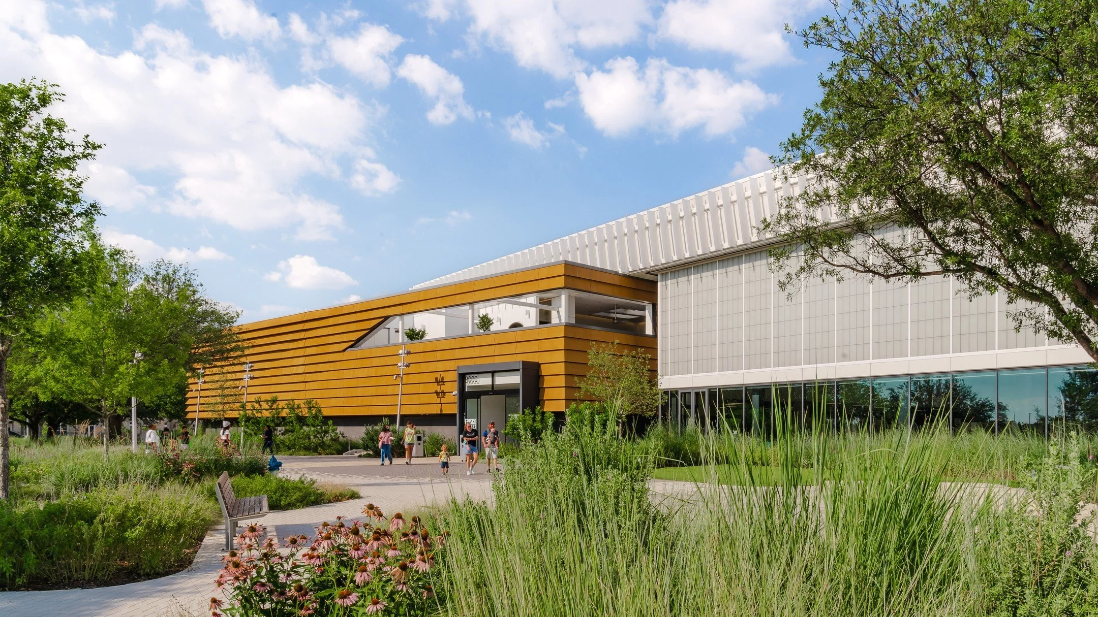 The new Frisco Public Library @friscolibrary is a striking example of adaptive reuse design, transforming a former rocket manufacturing facility into a dynamic community hub, and Frisco&rsquo;s first standalone library. Working alongside @gensler_des