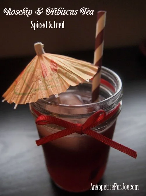 Rosehip &amp; Hibiscus Tea, Iced &amp; Spiced