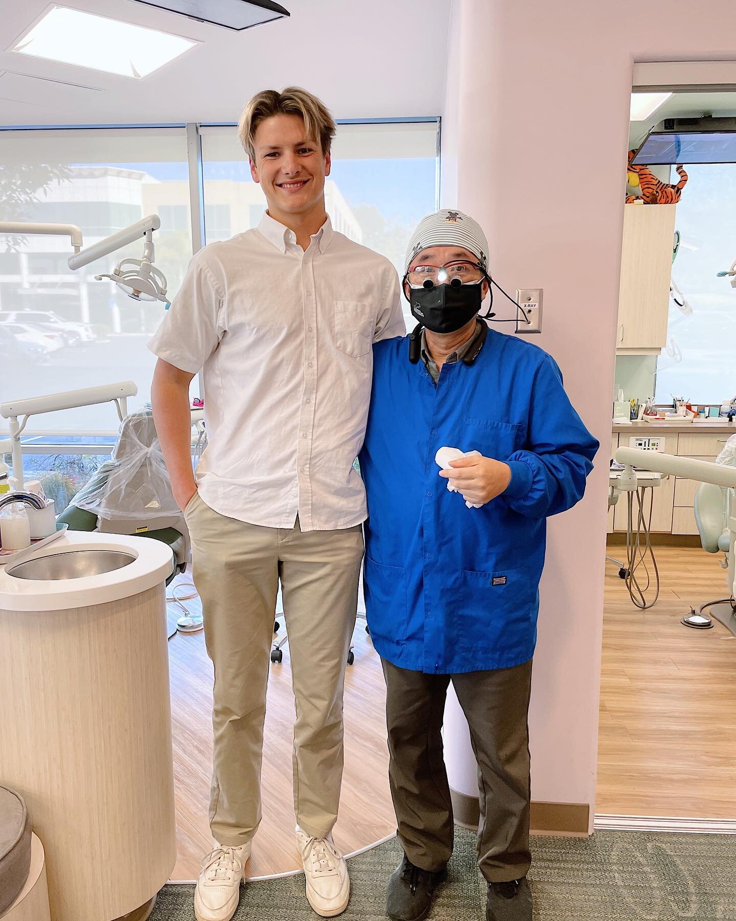 One of the many joys of being a pediatric dentist is to watch our patients grow up over the years. Dr. Lee remembers when this patient came in as a tiny toddler and couldn&rsquo;t believe how tall he is now!! We are so grateful to have our long-time 
