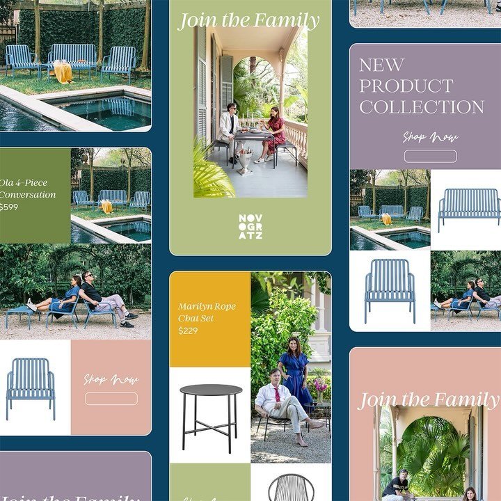 Our longtime client @thenovogratz has brought high-end boutique designs to the modern family at an affordable price point for over 10 years. For its next phase of life, the brand is taking a more refined approach without losing sight of what&rsquo;s 