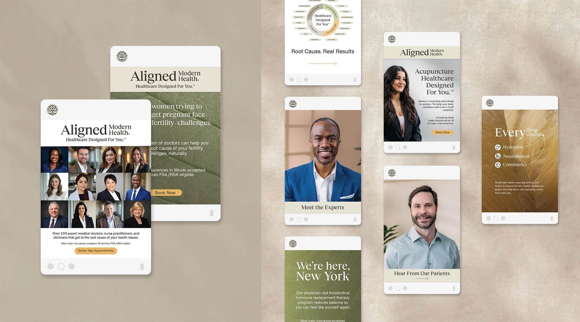 Aligned Modern Health – Visual Identity