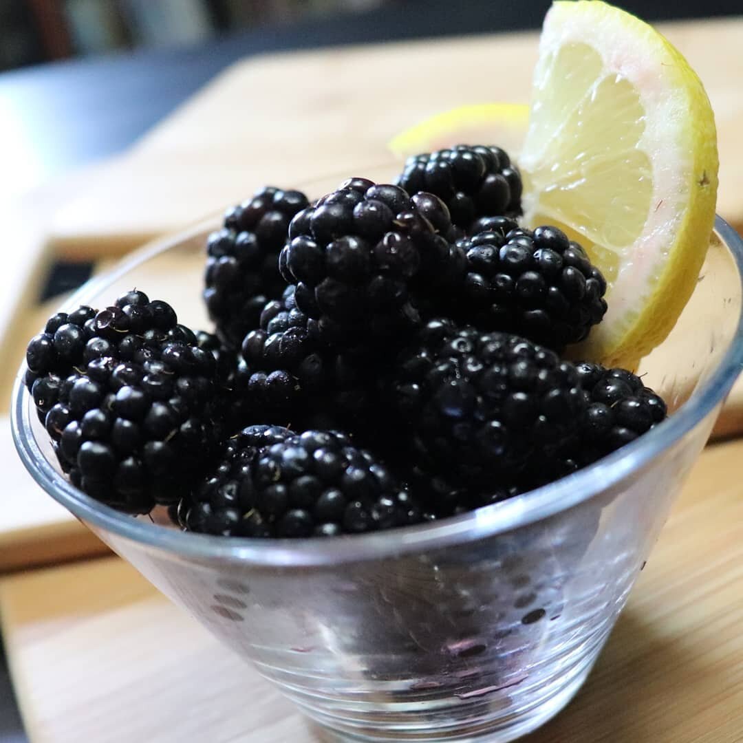 First jam I ever made on my own was blackberry, and with fruit I picked from the bushes at my office. Grandma never added whiskey though. #boozyjam #freshfruit #canning #darkaf