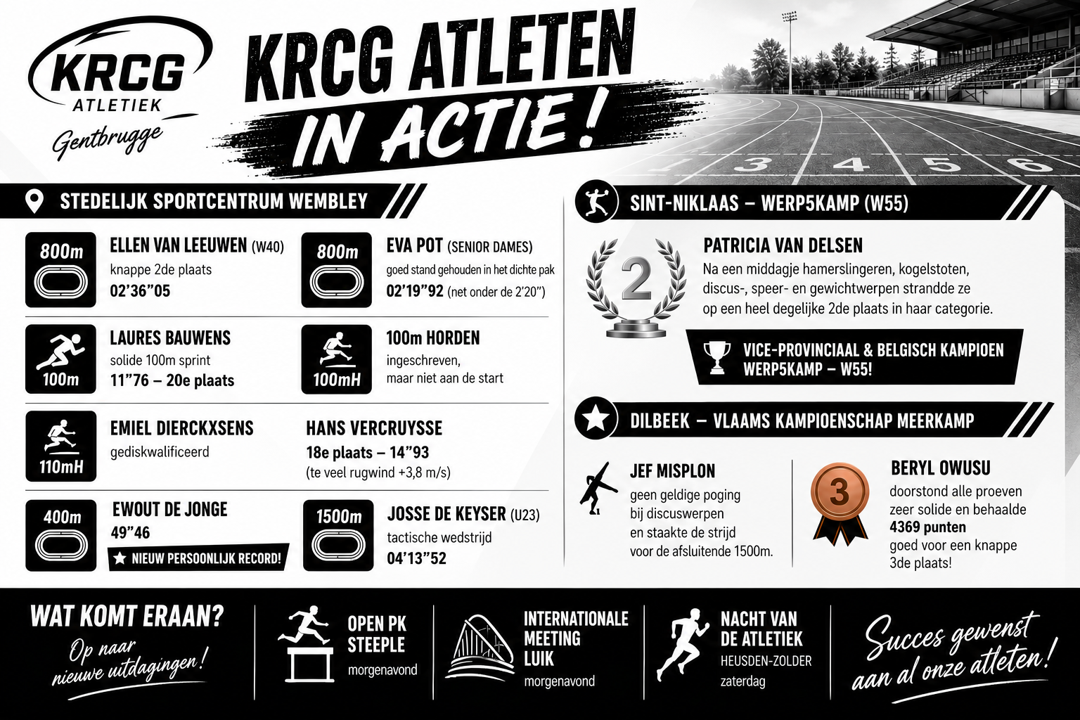 Guldensporenmeeting Kortrijk, BK Werp5Kamp Mas en KvV Meerkamp