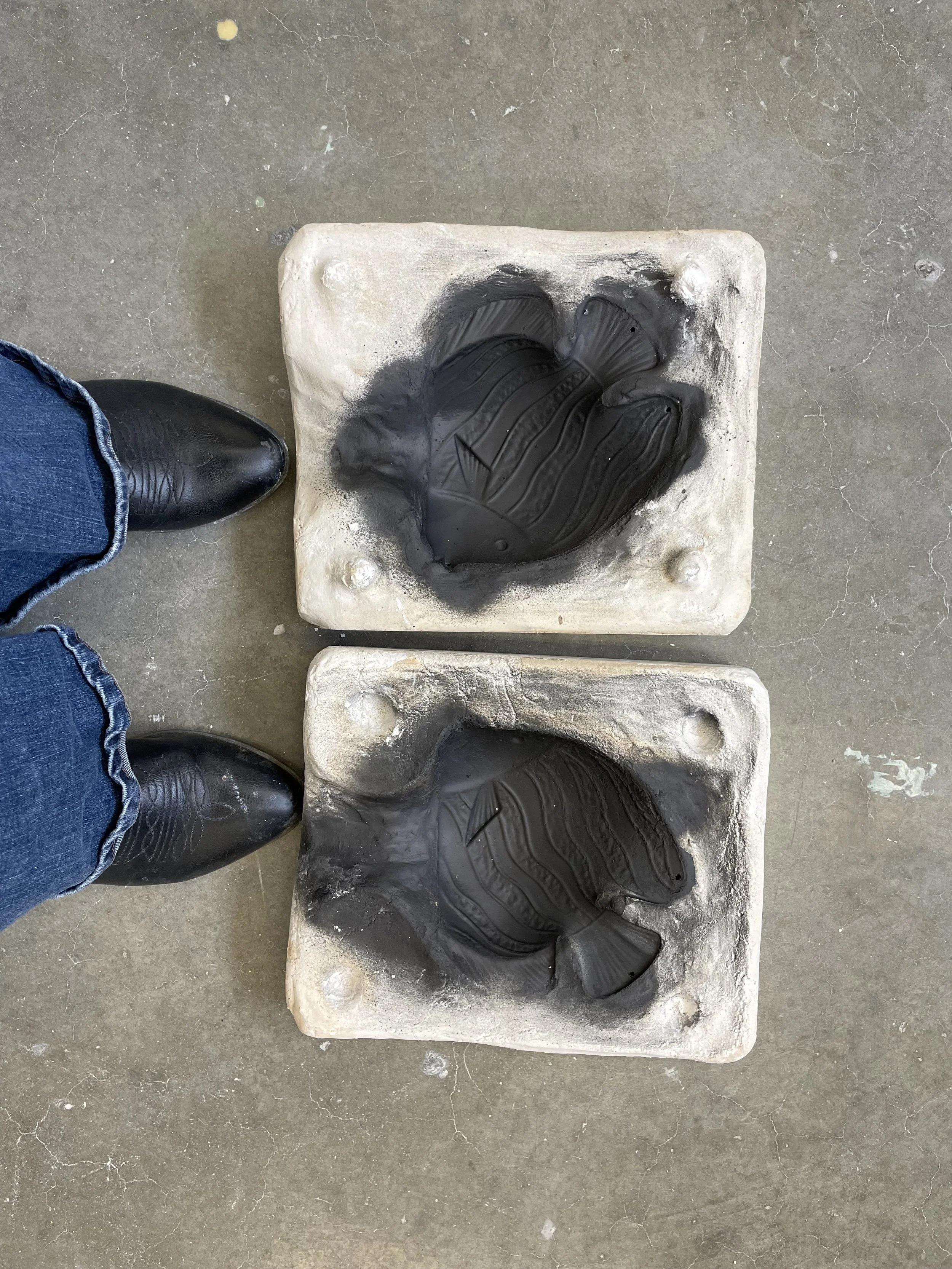 Fish Blow mold, plaster blow mold for glassblowing, 2026 (2/2)