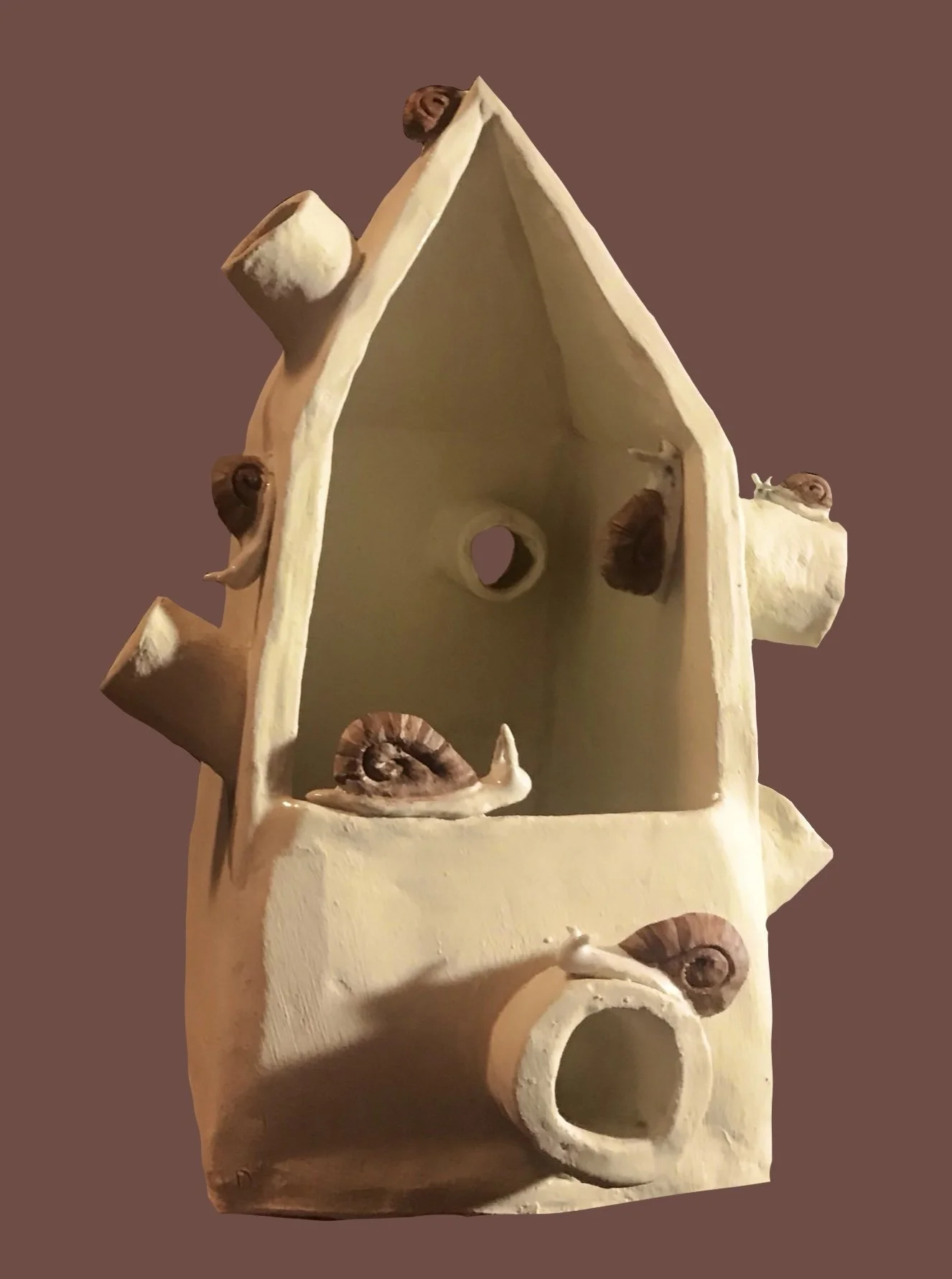 Snailhouse, Ceramic and underglaze.