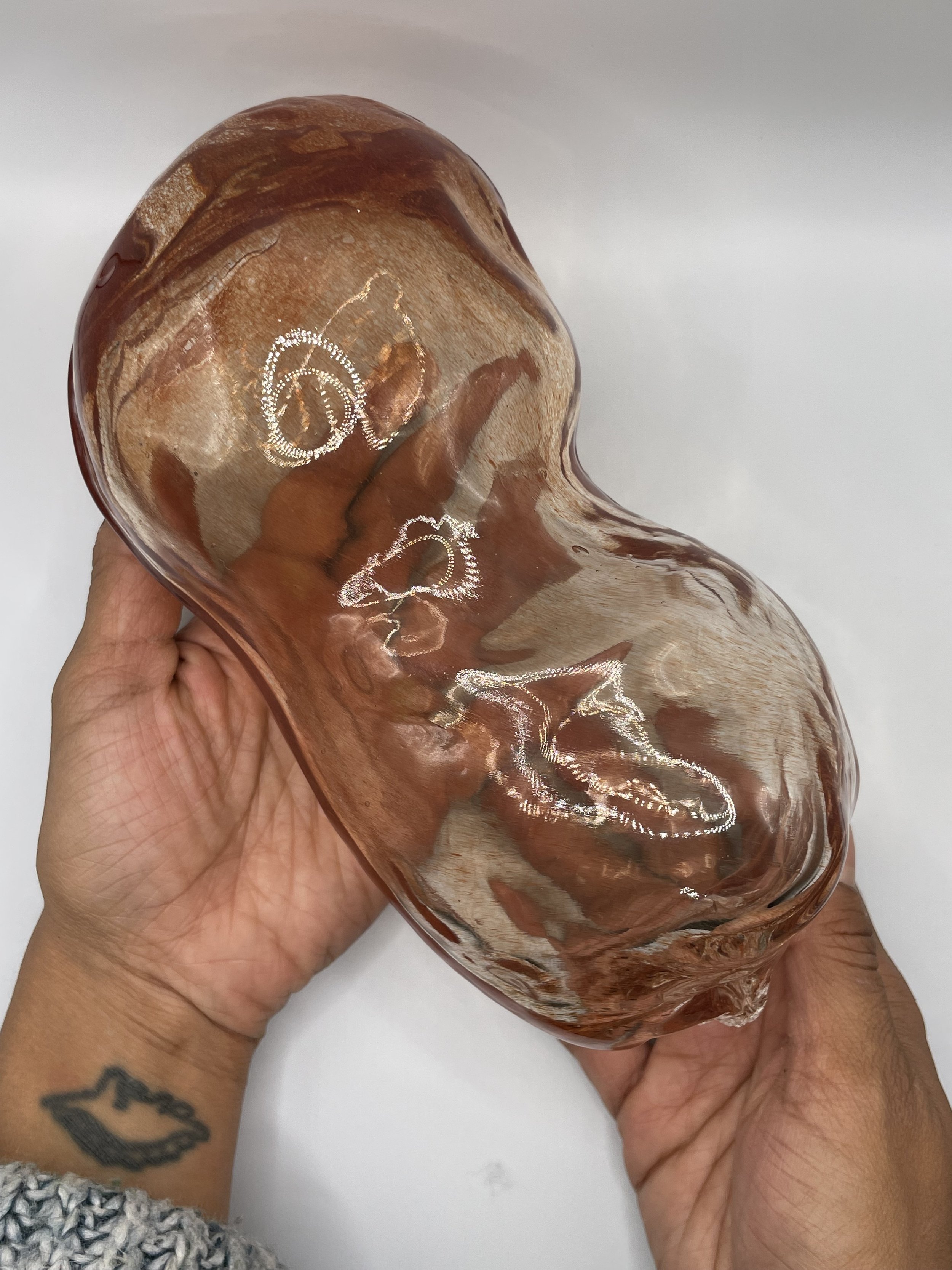 Glass Fetus, blown glass into plaster blow mold, 2025
