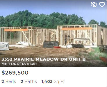 3352 PRAIRIE MEADOW DR UNIT B MILFORD, IA 51351