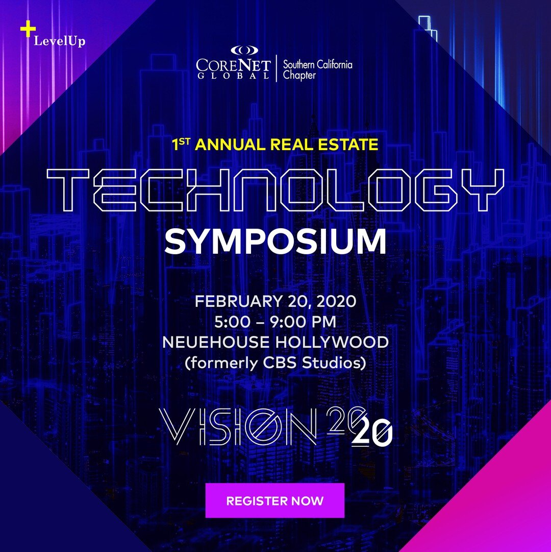 To anyone interested in how technology is impacting commercial real estate, don't miss CoreNet's 1st Annual Real Estate Technology Symposium on February 20th at NeueHouse in Hollywood. ⁠
⁠
Register here: https://lnkd.in/dgxCW6q⁠
.⁠
.⁠
.⁠
.⁠
#cngsocal