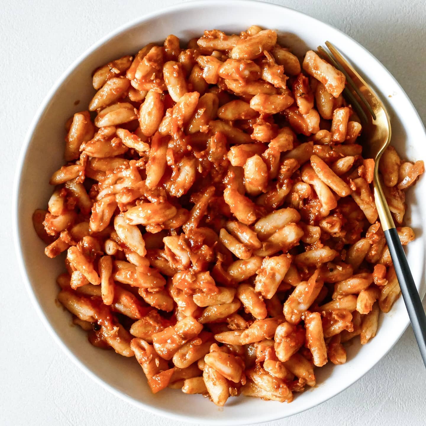 Cavatelli pasta with rag&uacute; - This pasta recipe has been passed down from generation to generation. My grandmother from south of Italy taught me how to make it and today I'm sharing it with you.
You can find the full recipe on my website. I've t