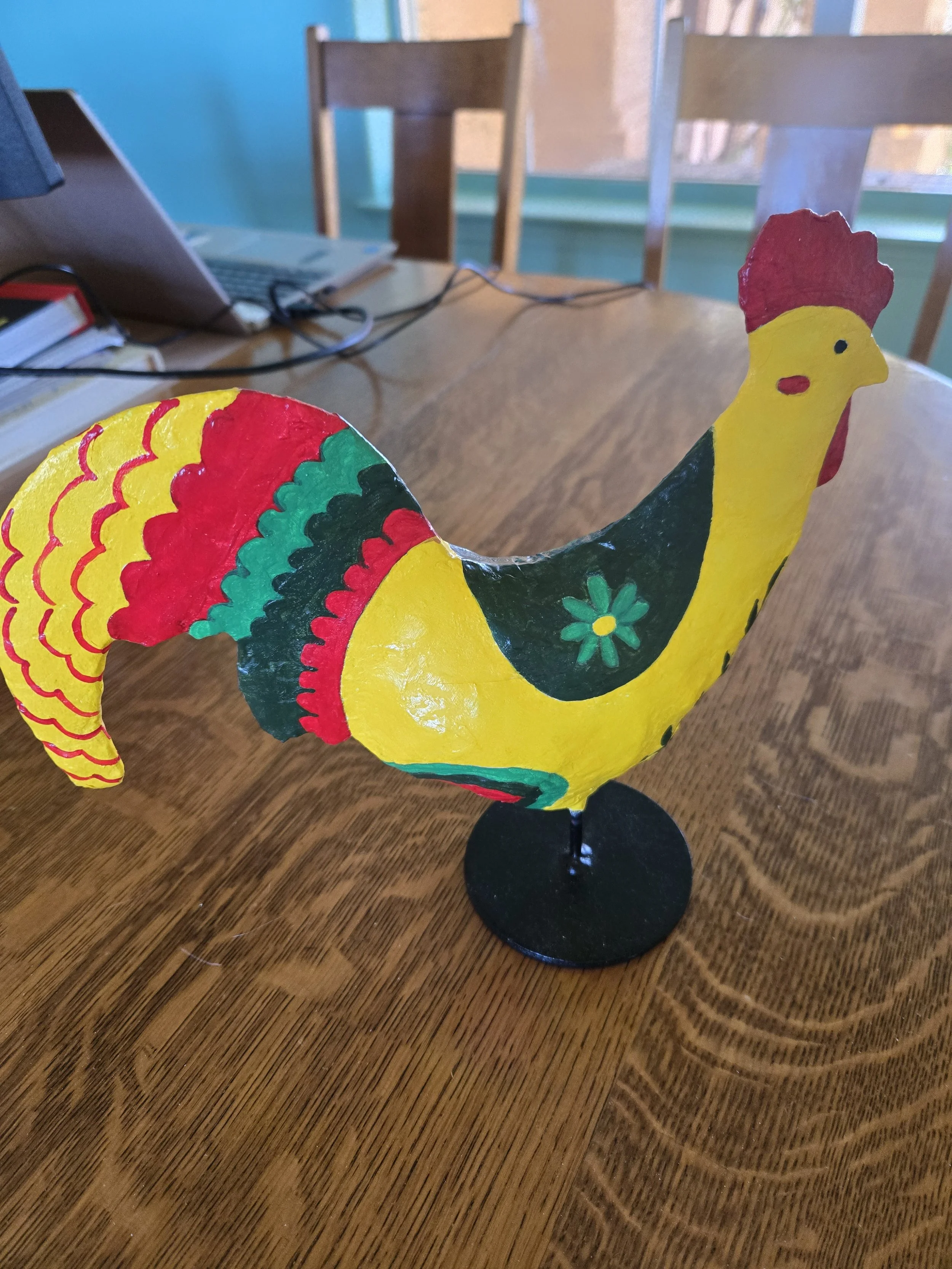 NEW!!!   Paper Mache Rooster