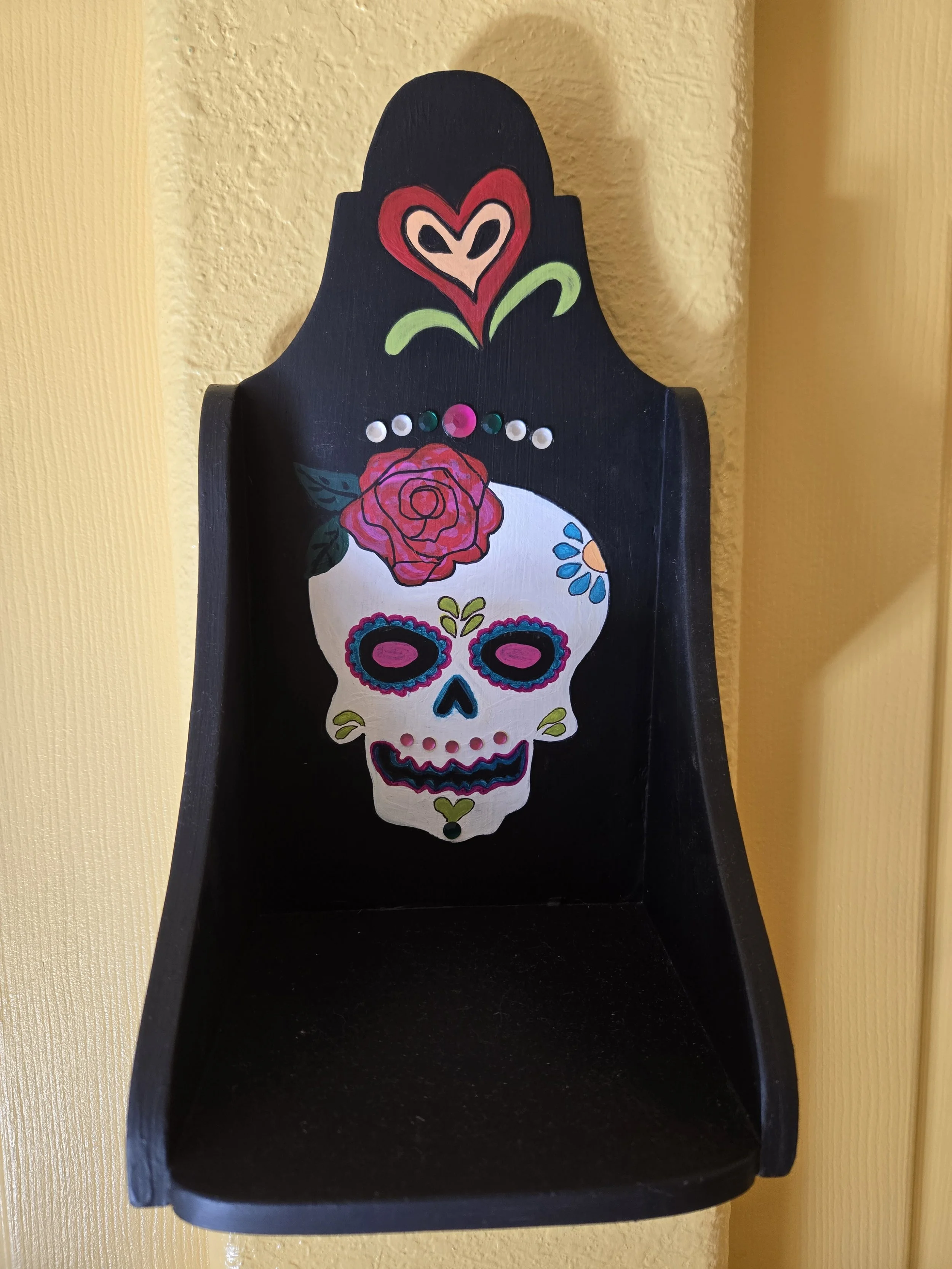 NEW!!!  Decorative Sugar Skull Shelf