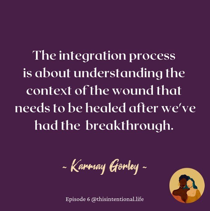 &quot;The integration process is about understanding the context of the wound that needs to be healed after we've had the breakthrough&quot; @karmaysahara
.
Lotus and Karmay discussed in episode 5: The Breakthrough, that our epiphanies or insights ca