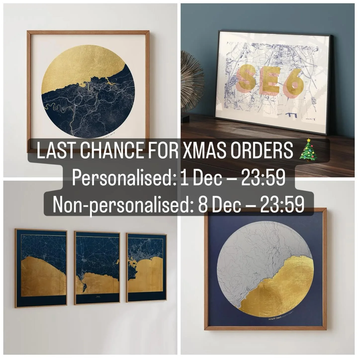 Last chance for Christmas orders! 🎄✨

If you&rsquo;re thinking of gifting a personalised print this year, the cut-off is 23:59 on Sunday 1st December.
For all non-personalised prints, you&rsquo;ve got a little longer &mdash; the deadline is 23:59 on