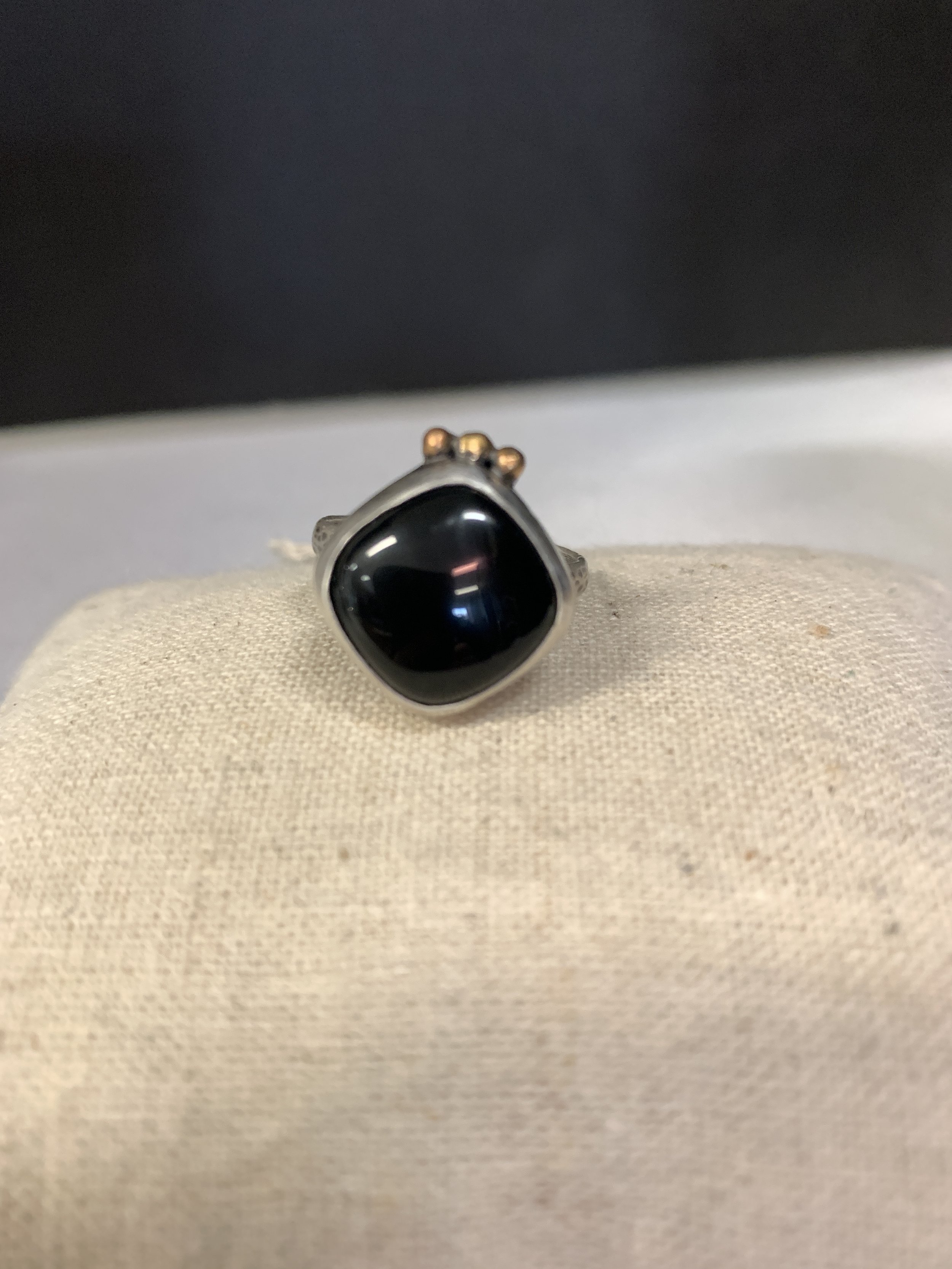 Obsidian Ring by Adrienne Mason