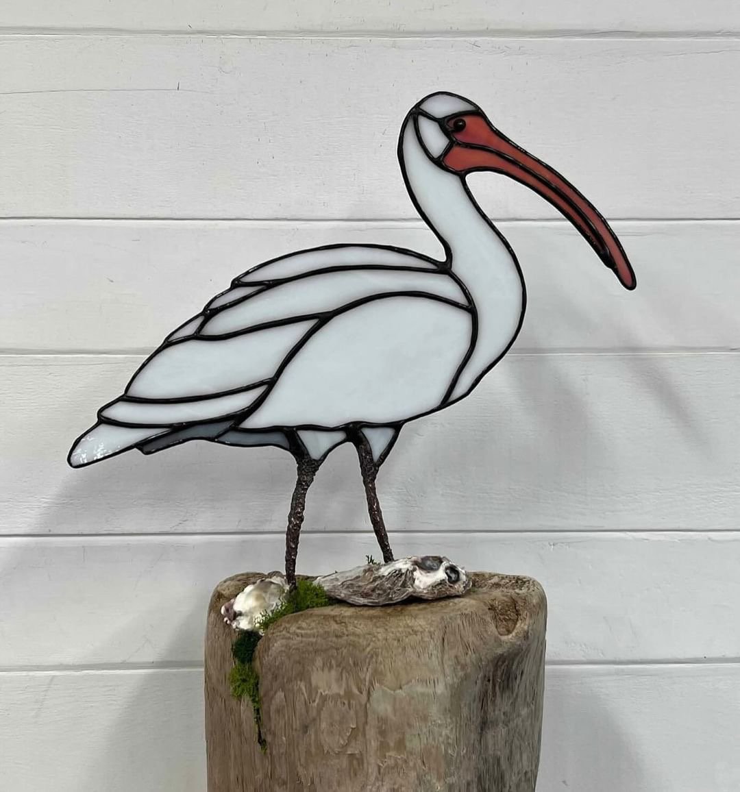 Ibis Stained Glass by Dorri Peterson