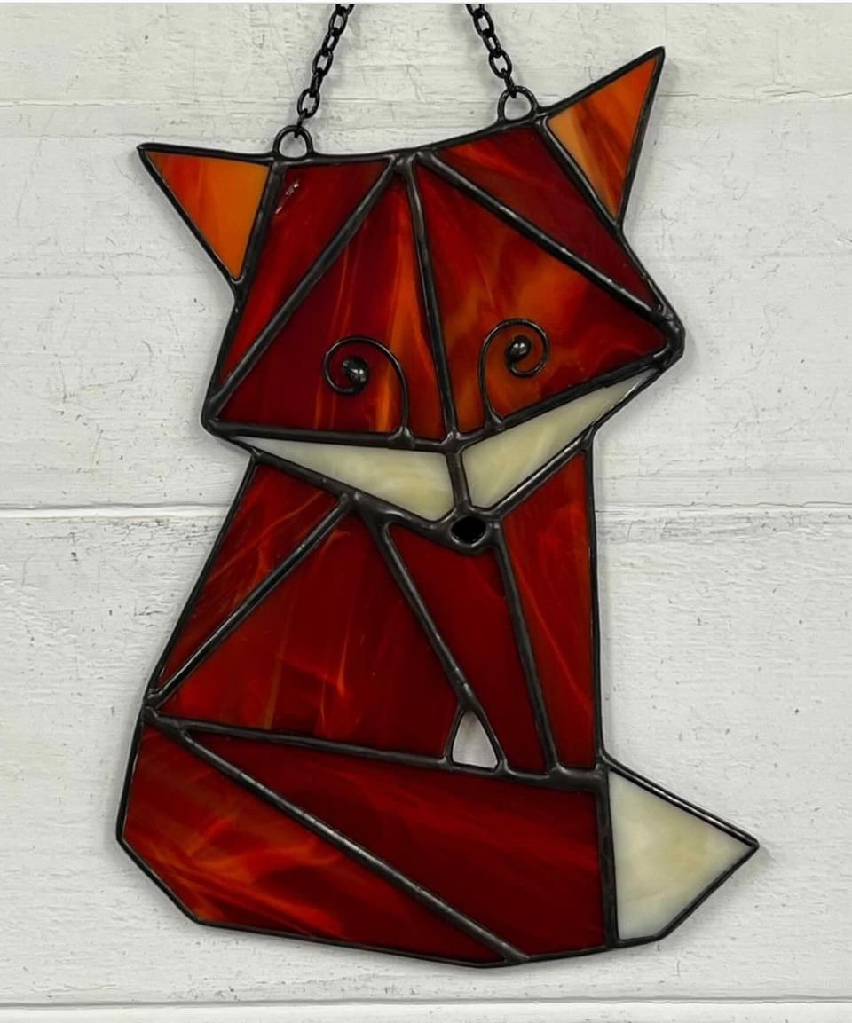 Fox Stained Glass by Dorri Peterson