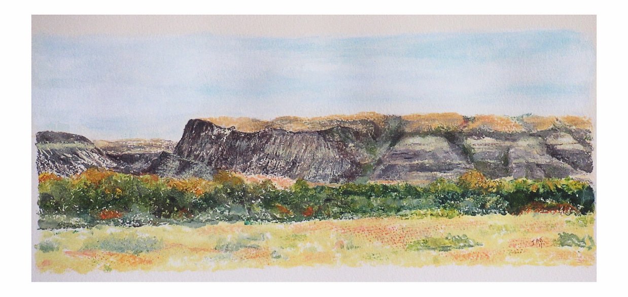 Badlands Cliff - Jane A. Evans