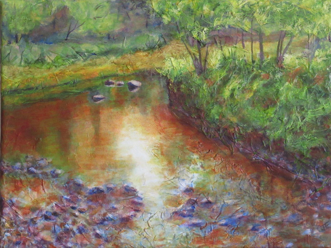 Rocky Stream Bend - Jane A. Evans