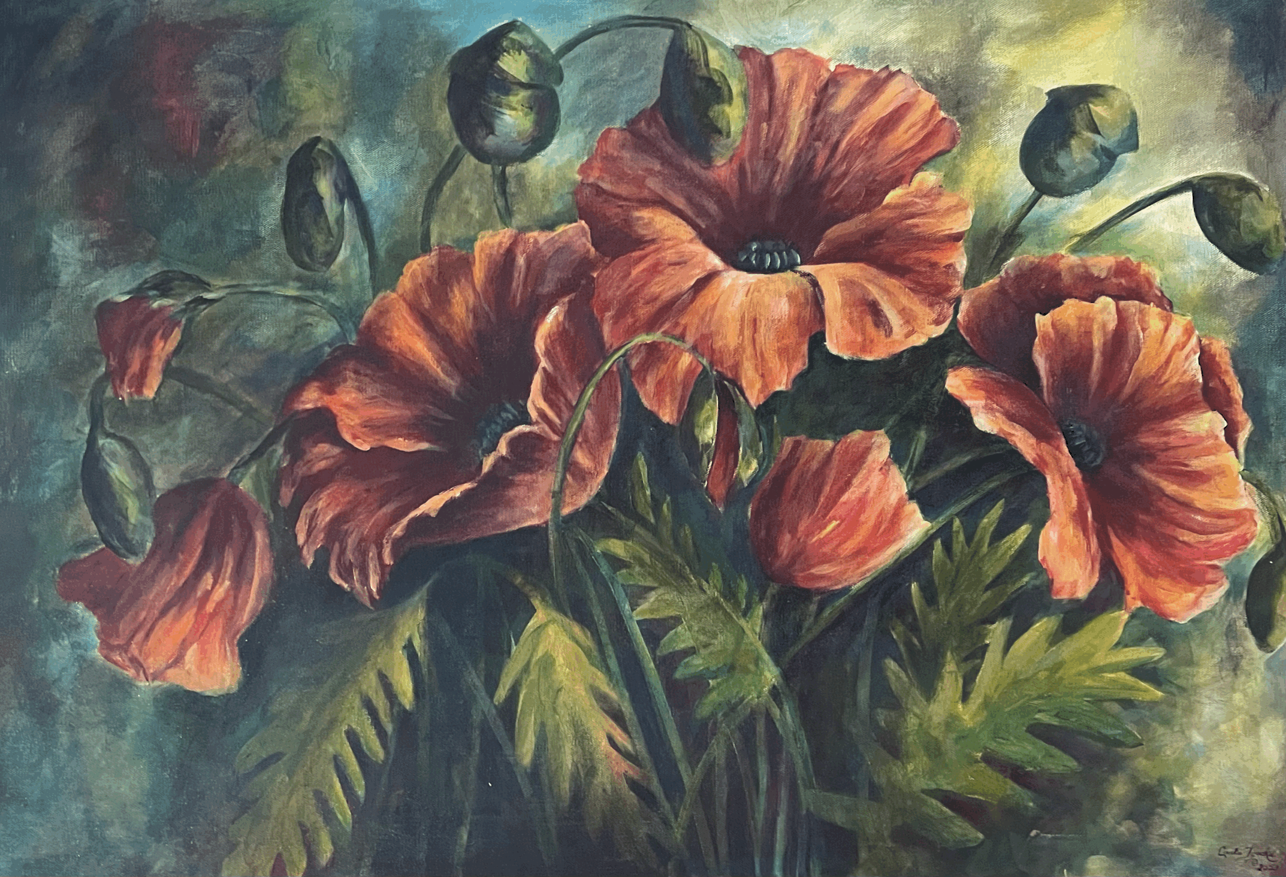 Serenity - Poppies by Carla Tyacke