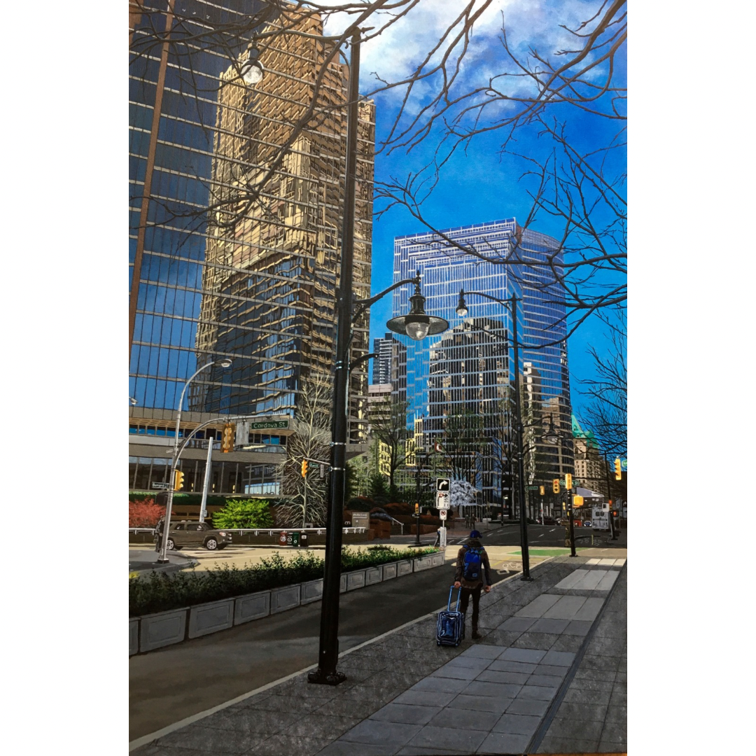 Reflections on Burrard, Vancouver by Michael J. Martin