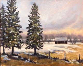Winter Homestead by Tina Waters