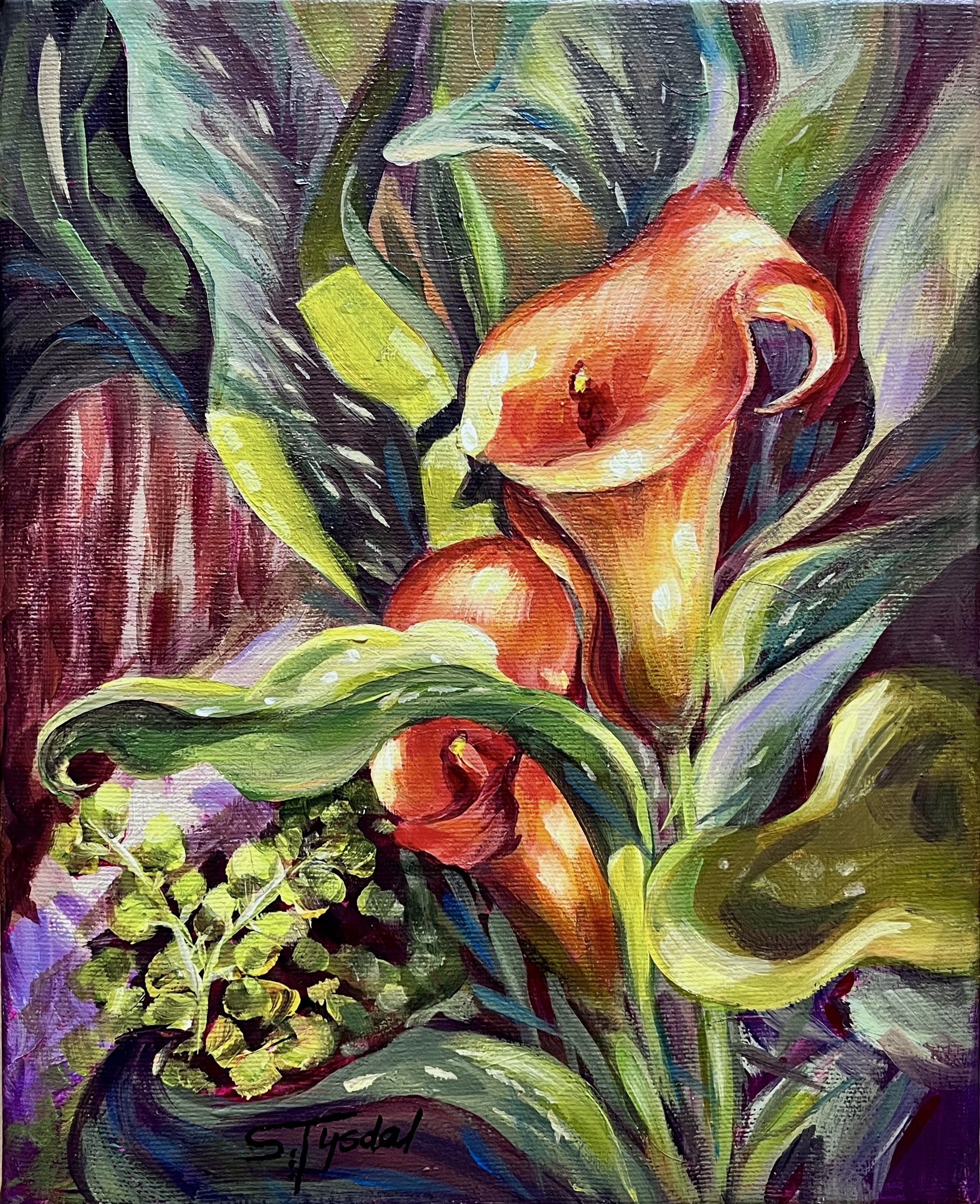 Calla Ablaze by Sheila Tysdal