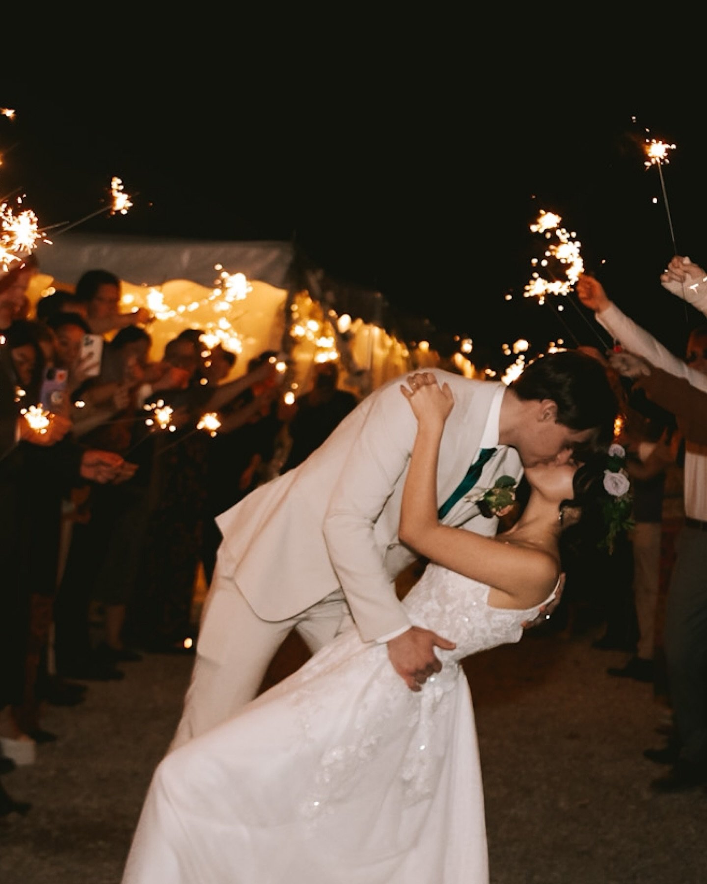 Joshua &amp; Paige&rsquo;s wedding day, but backwards 🎇 

Venue: @a_secret_place_weddings 
Gown: @nataliemstudio 
Suit: @menswearhouse 

What an unbelievably magical day!