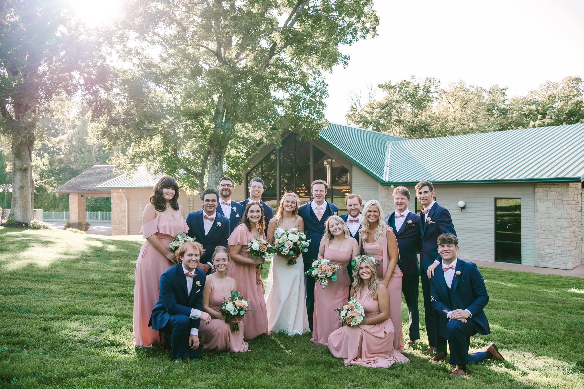 Bridal Party Formal Portrait Photographed by Julia Spencer of Jewels Photo Co.