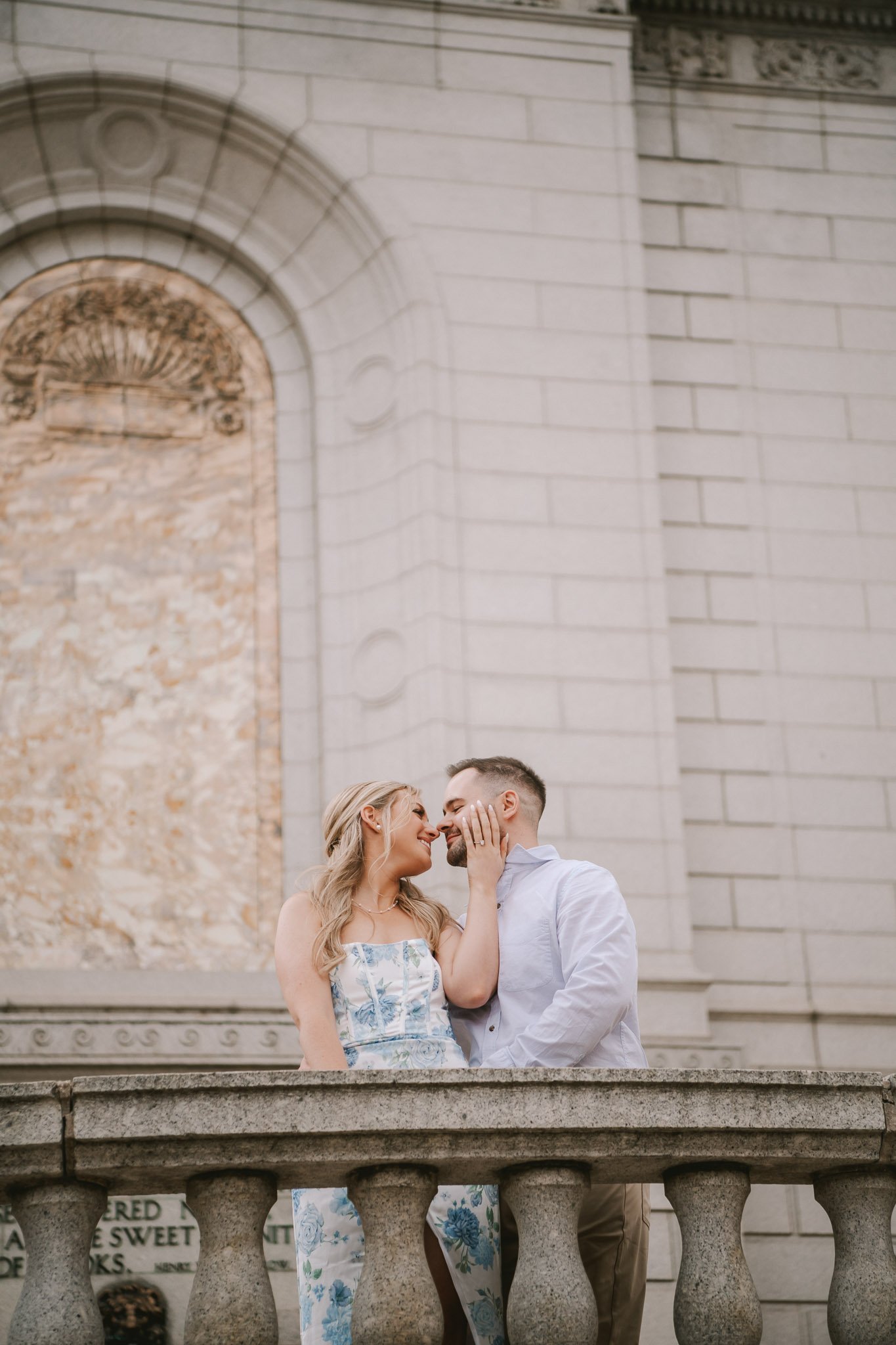 bride and groom at ceremony and garden party reception in wildwood missouri engagement session at St. Louis Saint Louis STL Library downtown-558.jpg